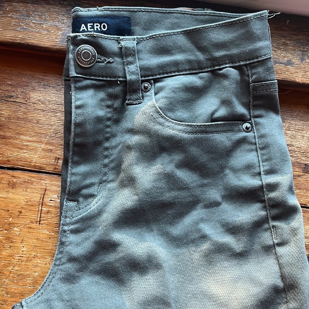 Green High Rise Pants - Picture 2 of 5